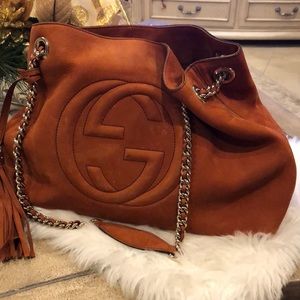 Gucci suede bag